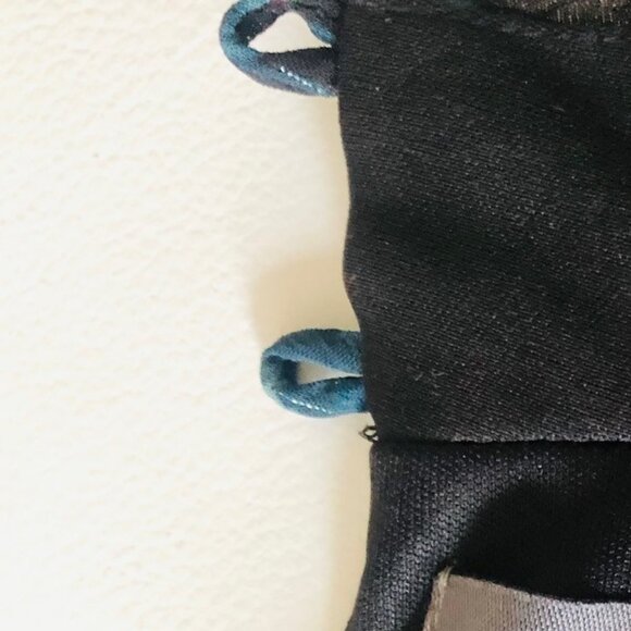 DONNA RICCO Flattering V-Neckline Wrap Bodice Semi-Sheer Belt Midi Dress Sz 6 - Picture 5 of 5